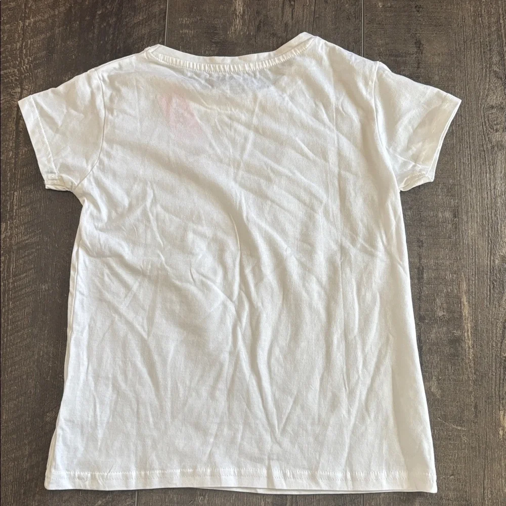 2 Short Sleeve Tees Black & White size 10/12 NWT +  2 pairs of shorts 10/12